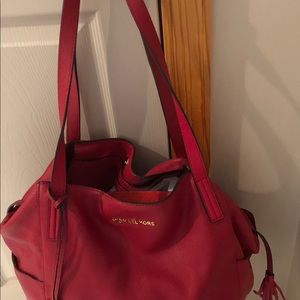 Michael Kors red tote excellent condition